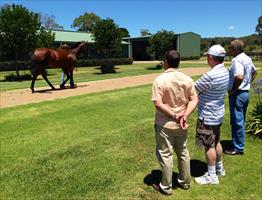 John looking at Lady Sharapova with Darren Beadman and Steve Allen